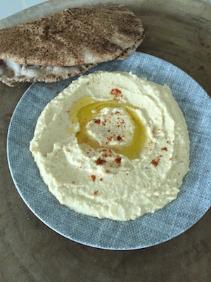 homemade hummus