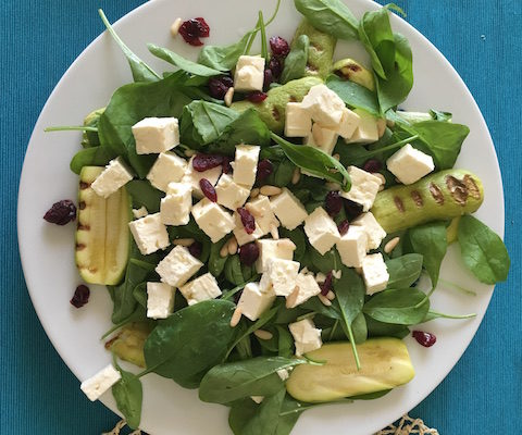 zucchini feta salad